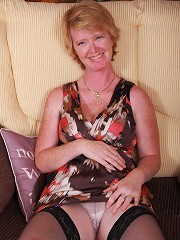 Naughty British housewife getting wet and wild